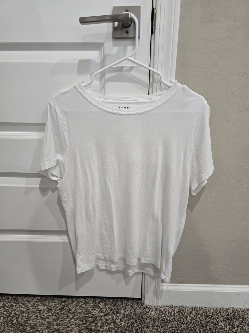 J. Crew White Short-Sleeve Crew Tee